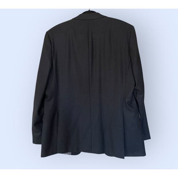 Hugo Boss Men's 44R Charcoal Gray Super 140s Virgin Wool Sport Coat Suit Jacket - Picture 6 of 15